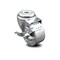 Service Caster 3 Inch Semi Steel Wheel Swivel Bolt Hole Caster with Brake SCC-BH20S314-SSS-TLB - alternate 1